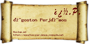 Ágoston Perjámos névjegykártya